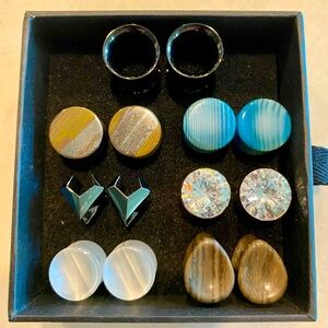 Earrings Gauges Plugs Lot Bundle 1/2”